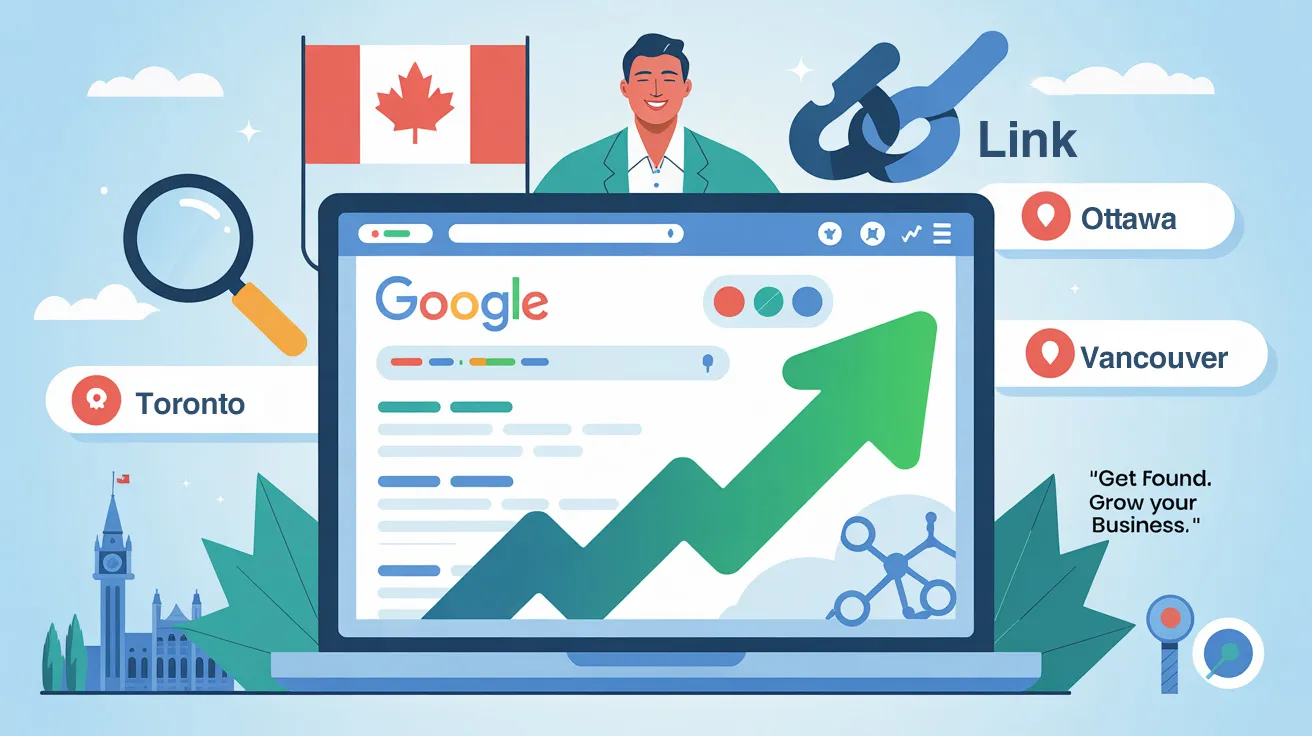 Canadian small business owner learning SEO basics to grow online visibility