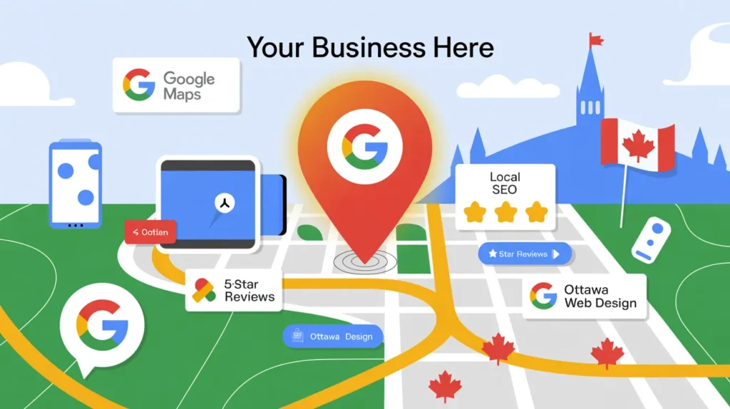 SEO for small businesses, web design in Canada, local business website tips, website conversion strategies