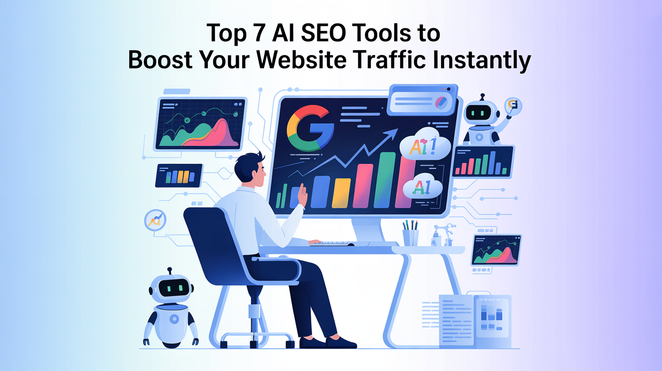 Top 7 AI SEO Tools to Boost Your Website Traffic Instantly